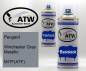 Preview: Peugeot, Winchester Gray Metallic, MITF(ATF): 400ml Sprühdose + 400ml Klarlack - Set, von ATW Autoteile West.